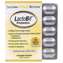   California Gold Nutrition  LactoBif 30   60 
