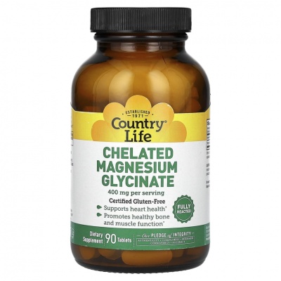  Country Life Chelated Magnesium Glycinate 90 